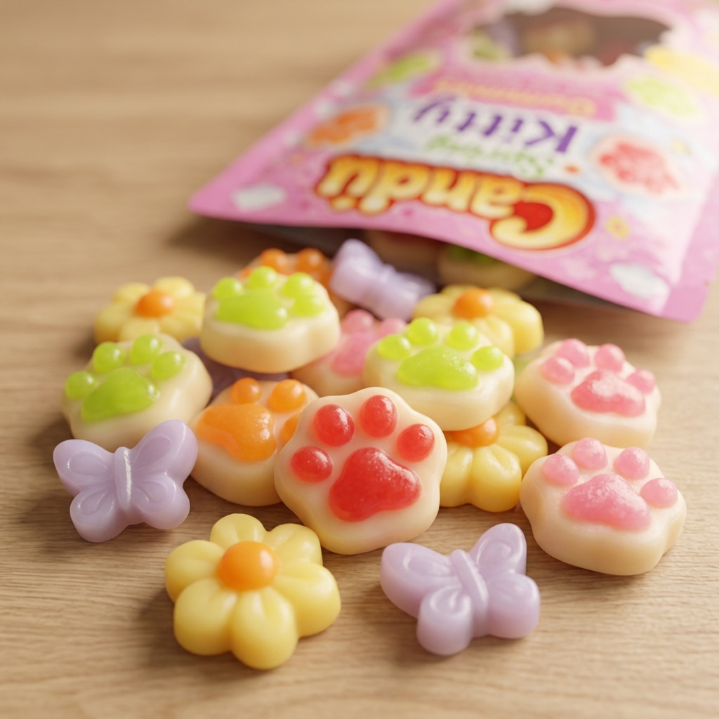Paw gummies close-up